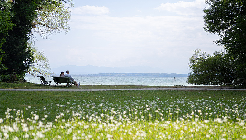 Rose Island, view of Lake Starnberg