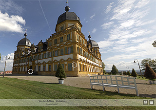 External link to the virtual tour of Seehof Palace