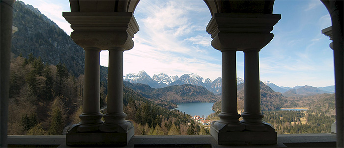 Picture: Neuschwanstein Castle, view from the balcony