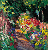 Picture: Painting "Blumenweg (Flower path)", Julius Exter, 1925/30