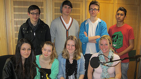 Bild: Gruppenfoto der beteiligten Schüler